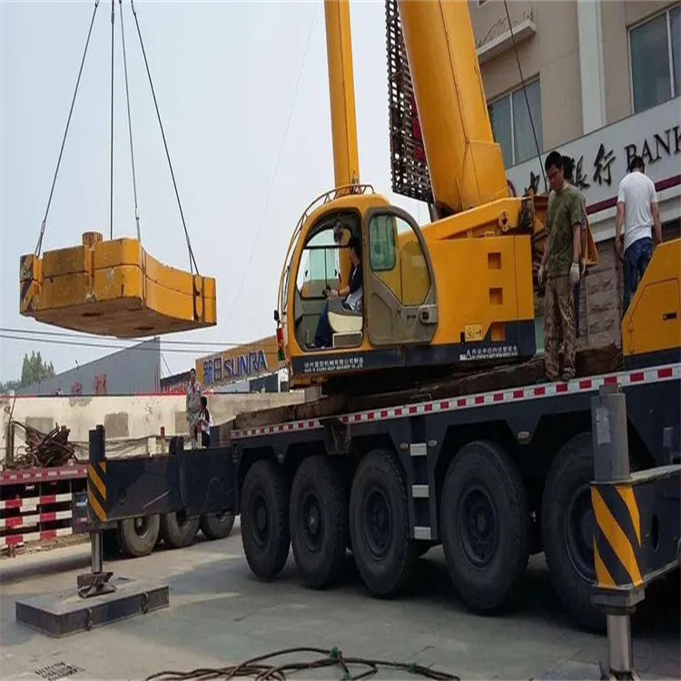 张家口下花园当地吊车出租|机器吊装|75吨|工厂搬迁服务